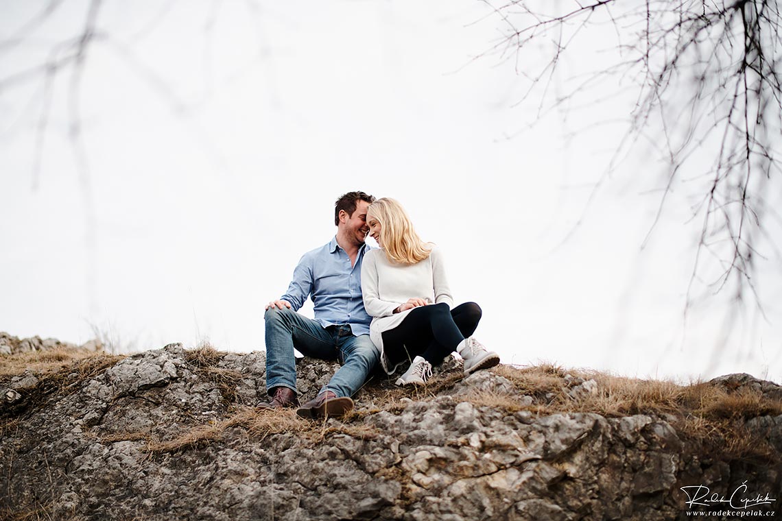 intimate couple engagement photography