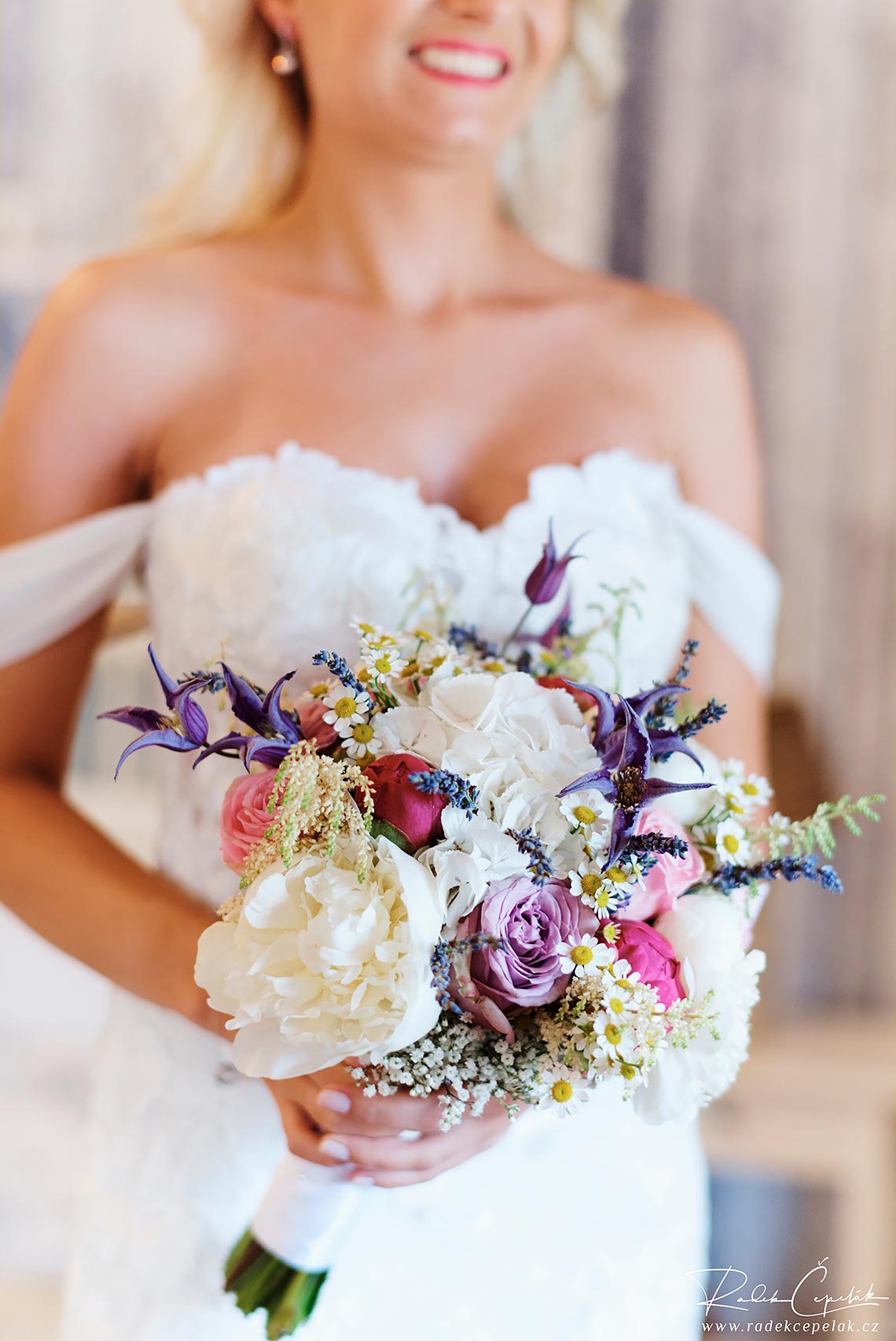 colorful bridal bouquet flower