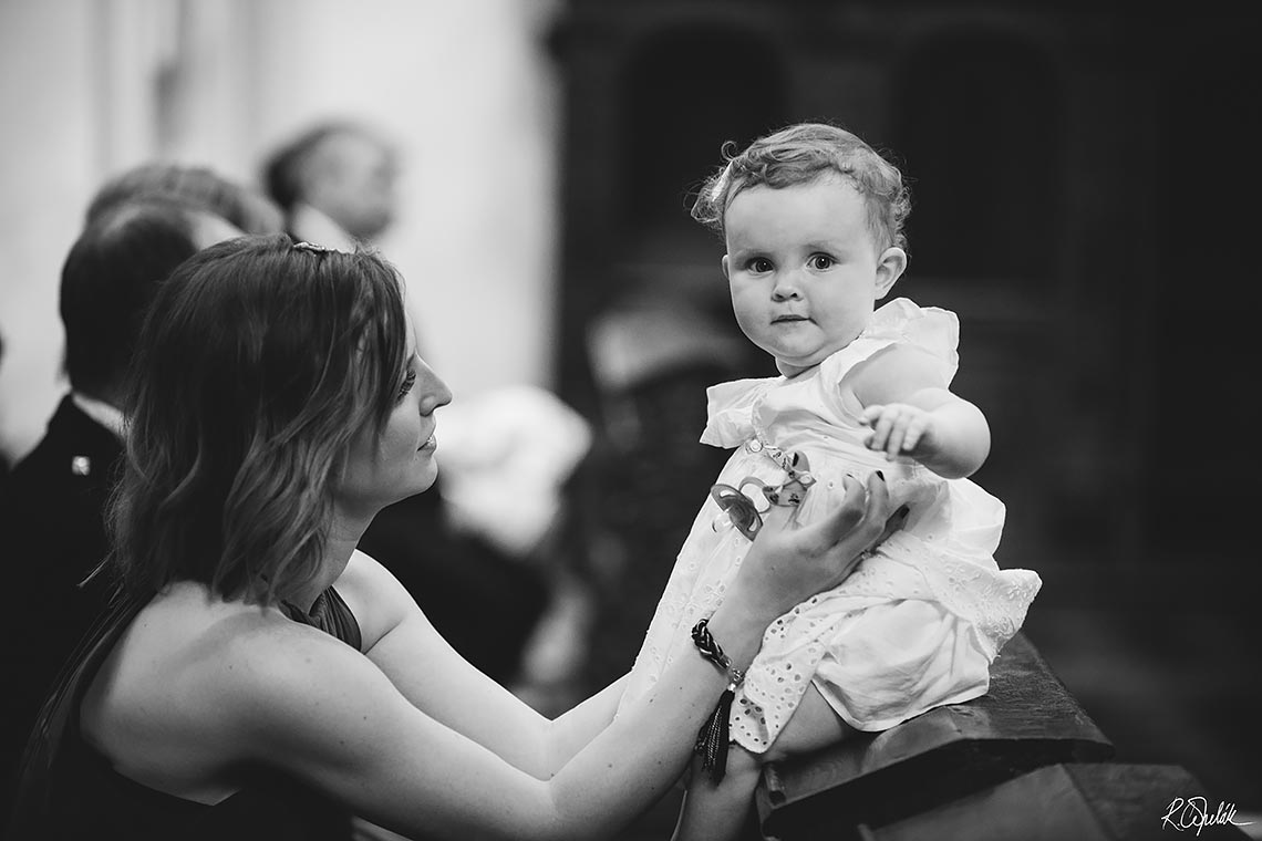 snapshot of small child at wedding in Prague