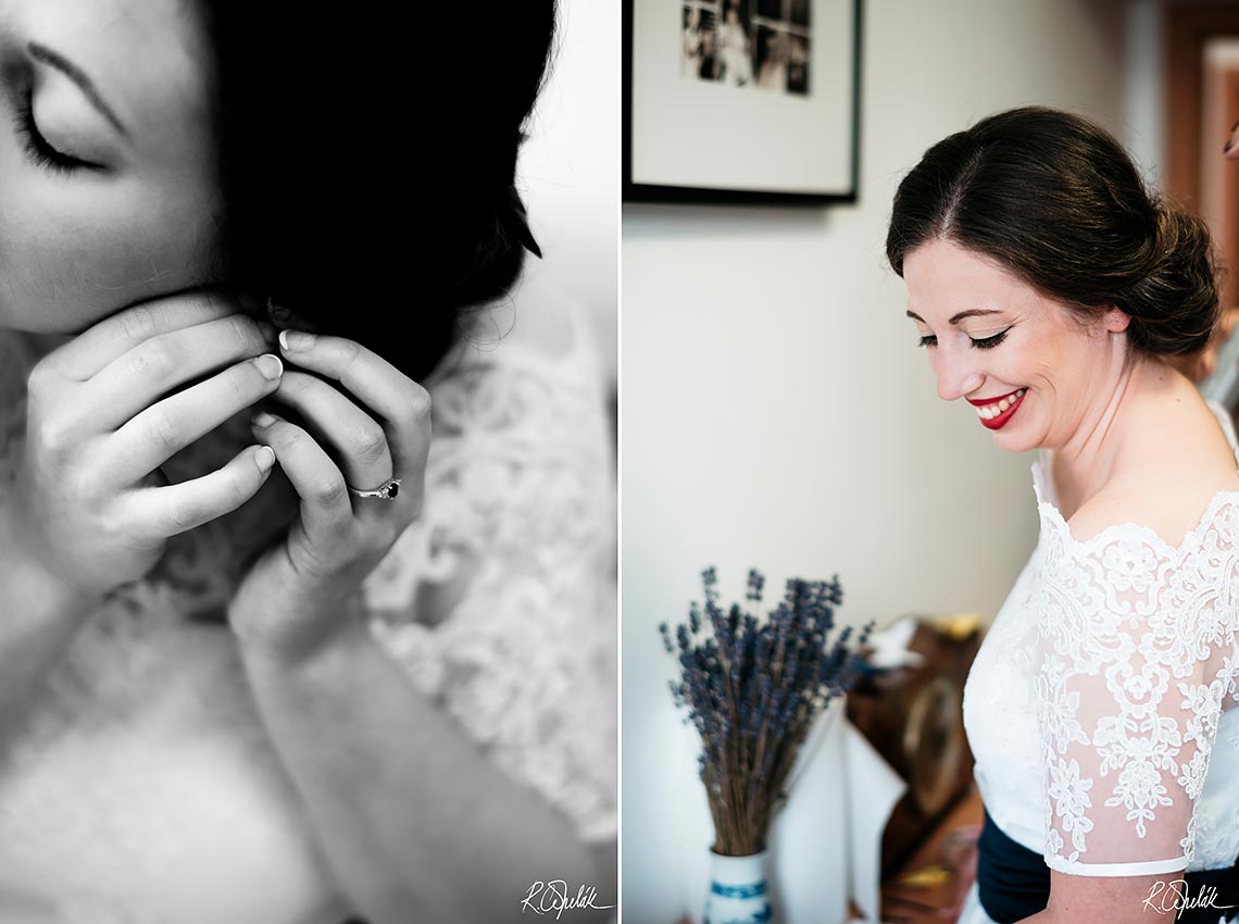 snapshots of bride getting ready 
