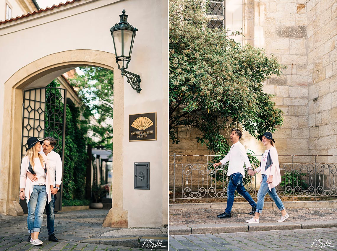 prewedding photography in old town streets in Prague