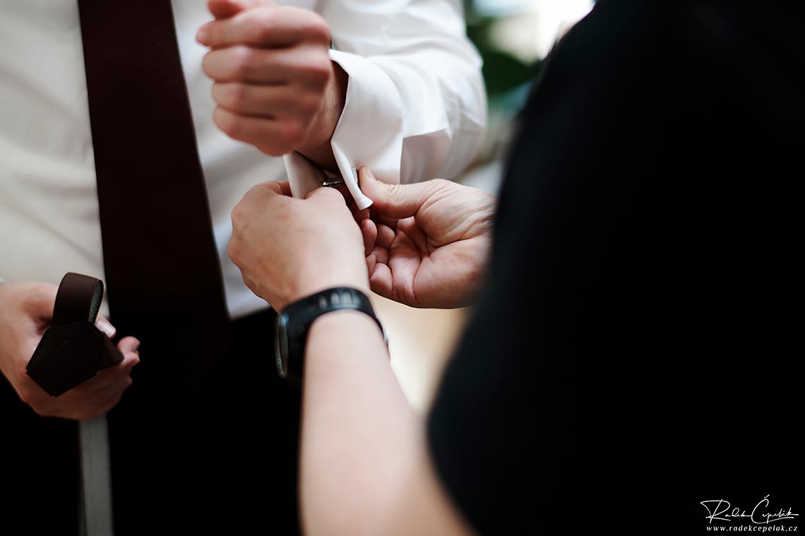 groom getting ready