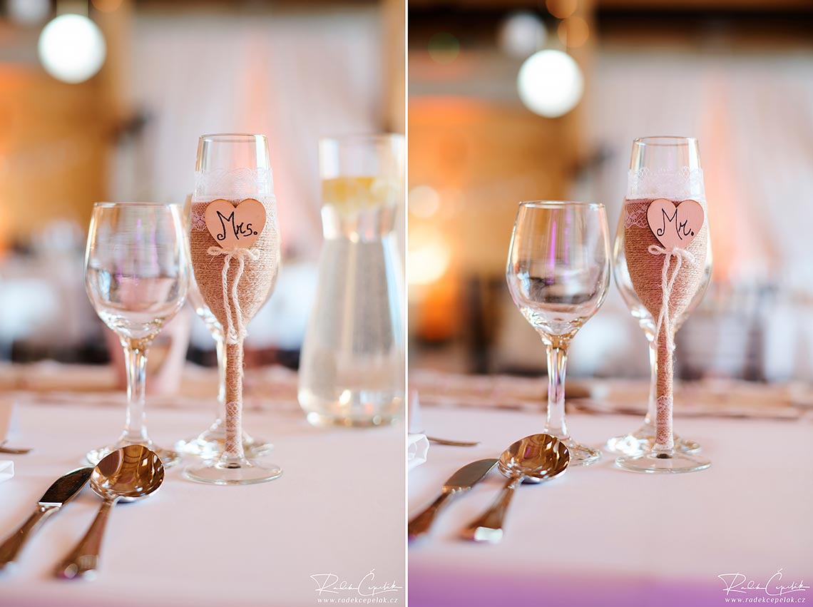 bride and groom glasses