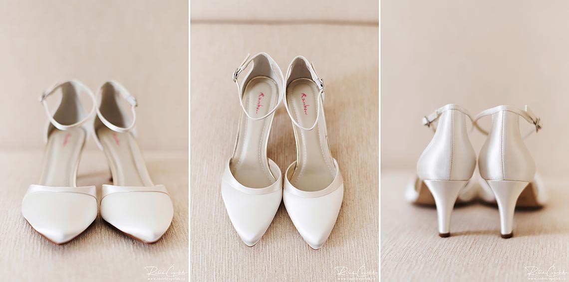 bridal white wedding shoes