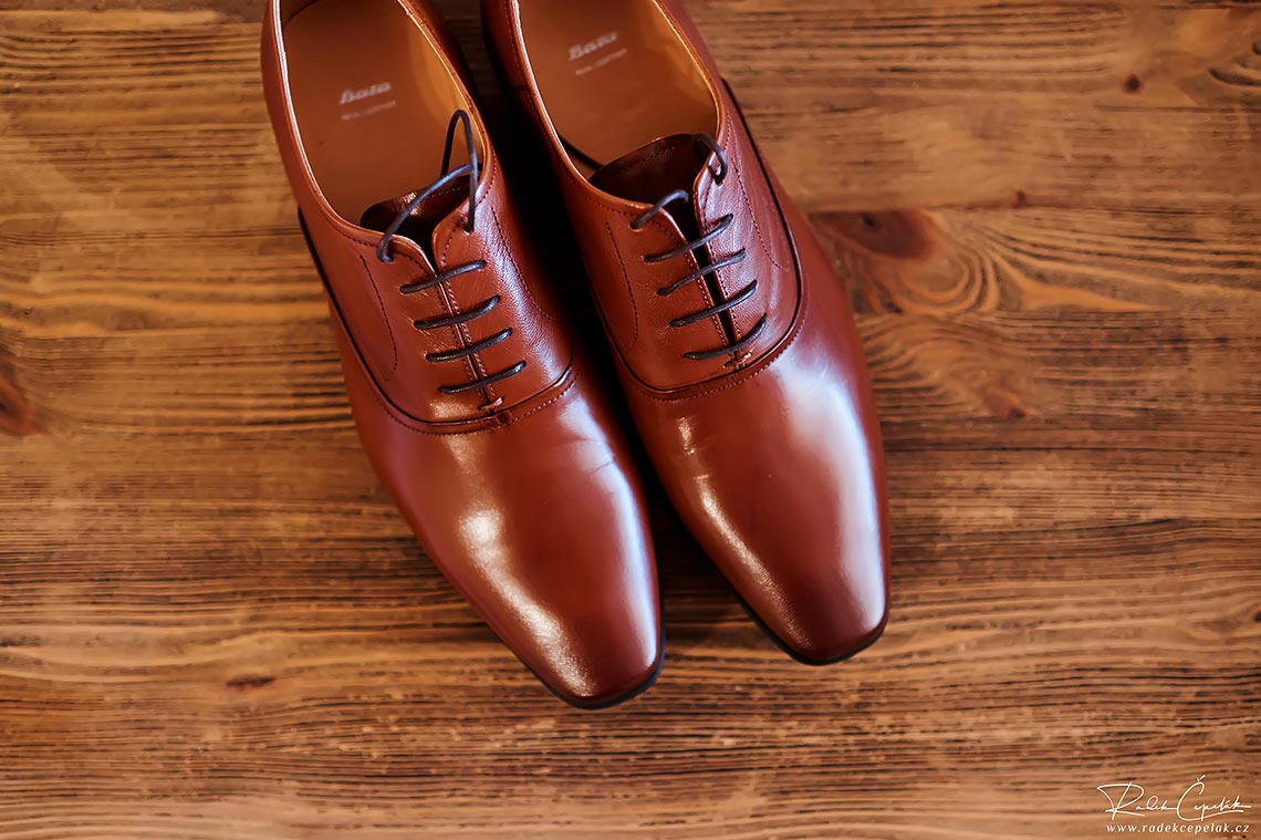 brown groom shoes