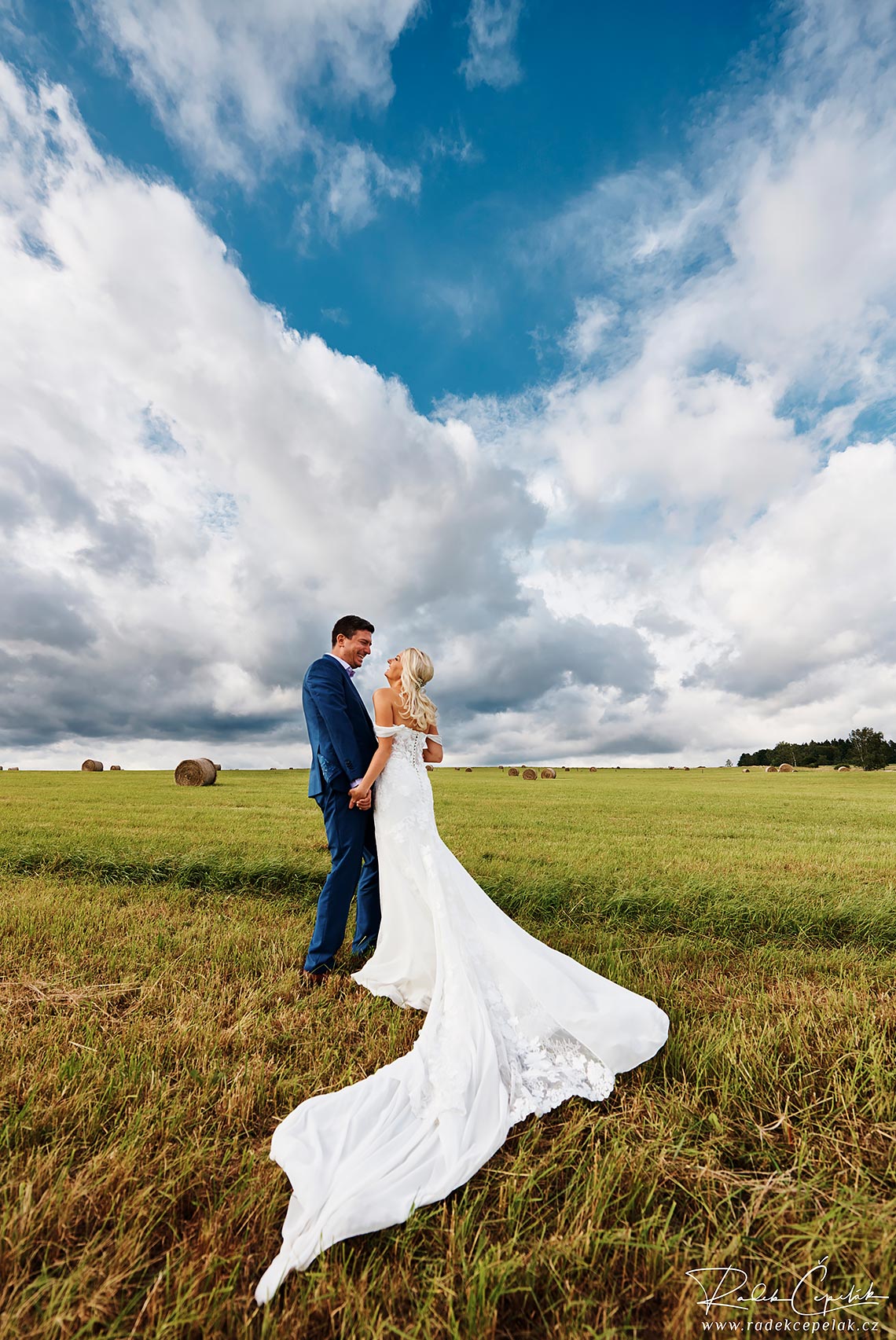 Pronovias wedding dress on the wedding day photograph