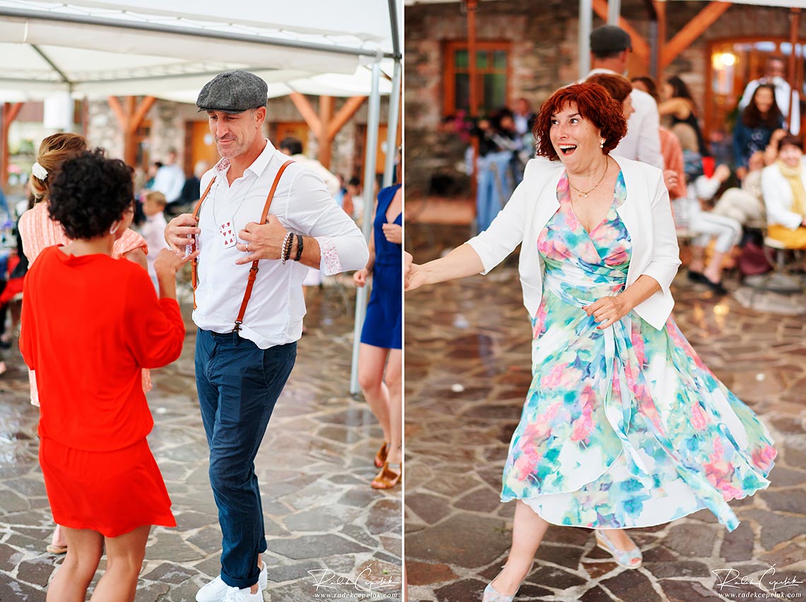 people dancing at wedding