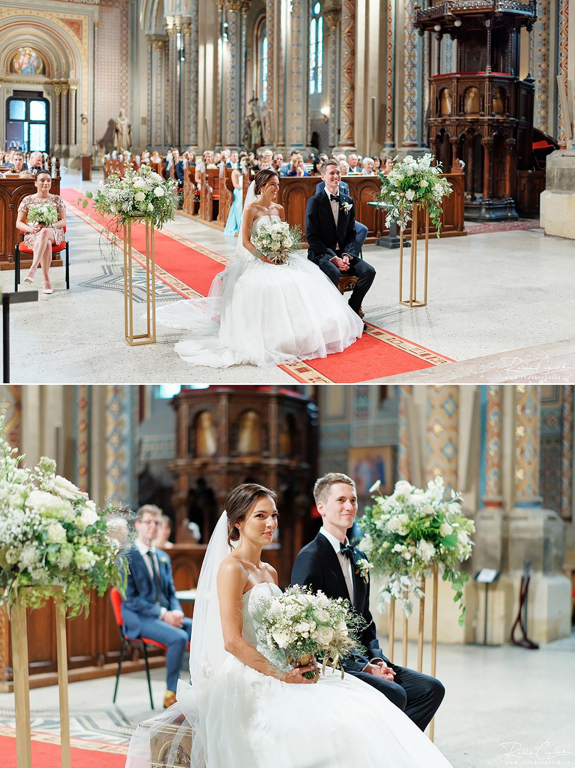 Prague church wedding ceremony