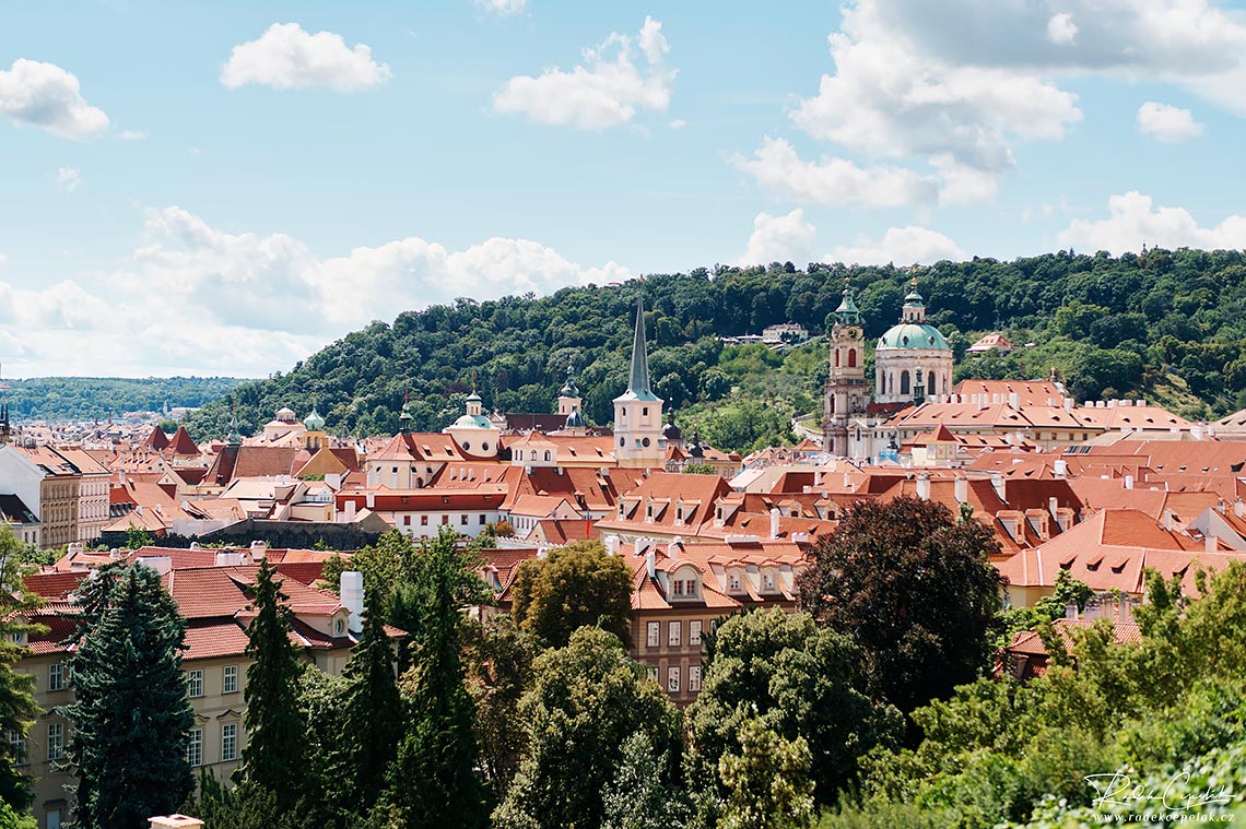 Prague wedding venue view from Villa Richter