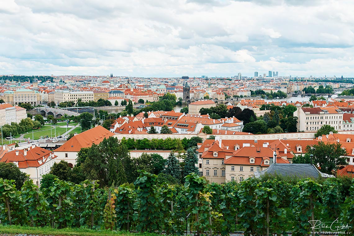 view on Prague from Villa Richter