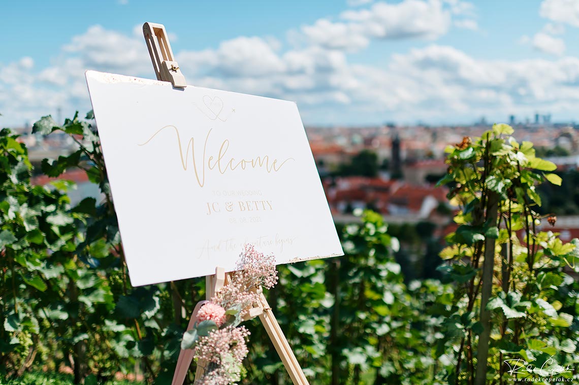 wedding welcome board