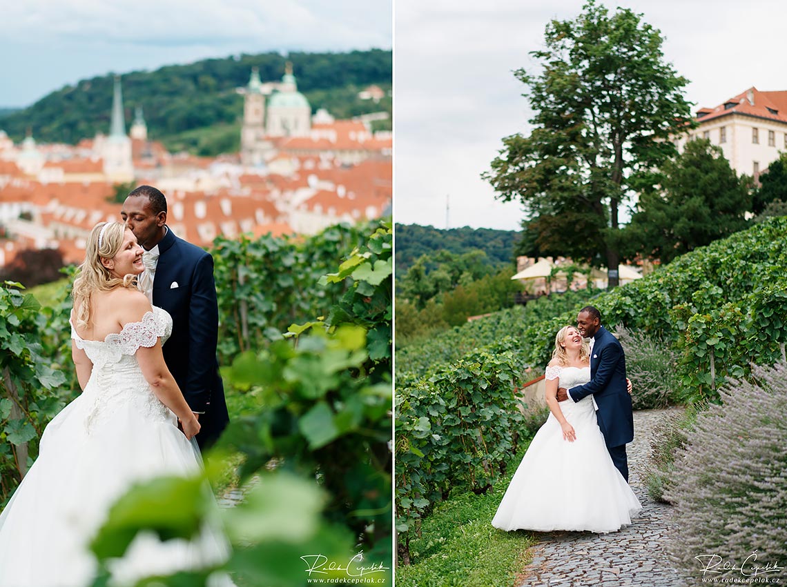prague wedding photography in Villa Richter