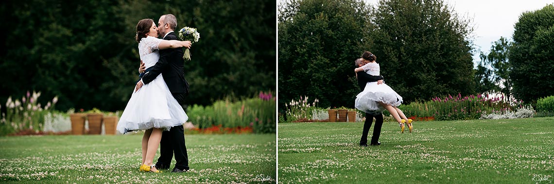 lovely wedding photography in botanical garden