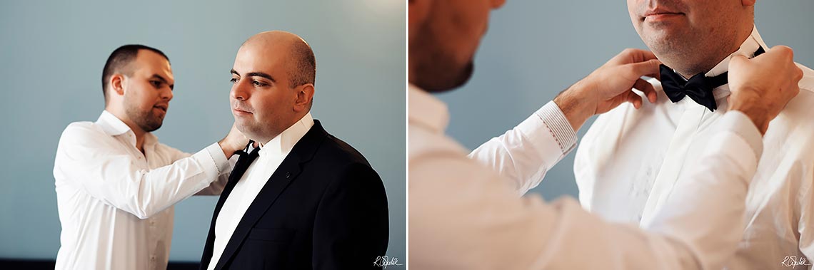 groom getting ready