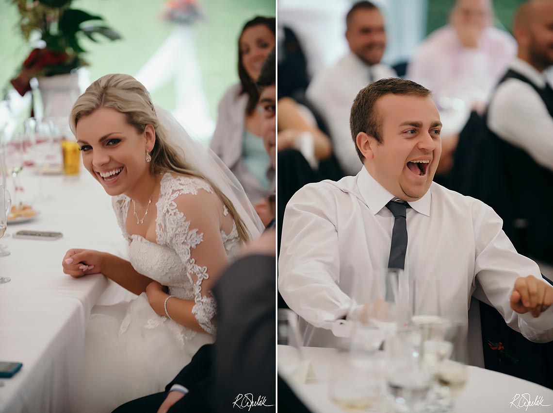 funny snapshots at wedding reception