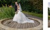 wedding photography of bride and groom in villa Richter garden