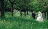 bride and groom wedding photography in nature at Petrin in Prague