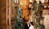 Prague wedding photography at Charles bridge