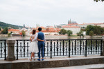 Prague castle view wedding photography