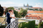 Prague wedding photography view on Prague castle