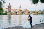 Prague wedding photography with Charles bridge