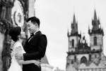 Old town square wedding photography in Prague