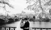 Black and white wedding photography Prague