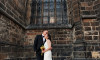 Wedding photography in Prague next to St. Vitus cathedral