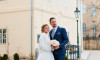Prague wedding photography with old building