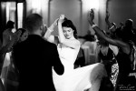 dancing bride at wedding party photo